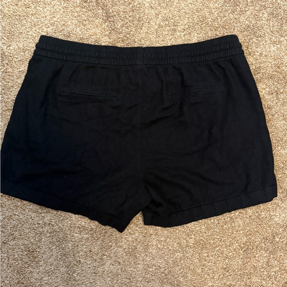 Old Navy Black Linen High Waist Shorts - Picture 4 of 4
